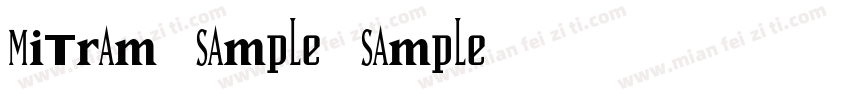 Mitram   Sample   Sample字体转换